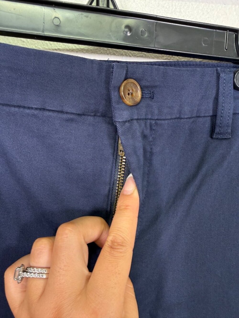 J. Crew Factory Tall Everyday Chino Pant Size 2 Tall Navy Blue Preppy Academia - Picture 10 of 13
